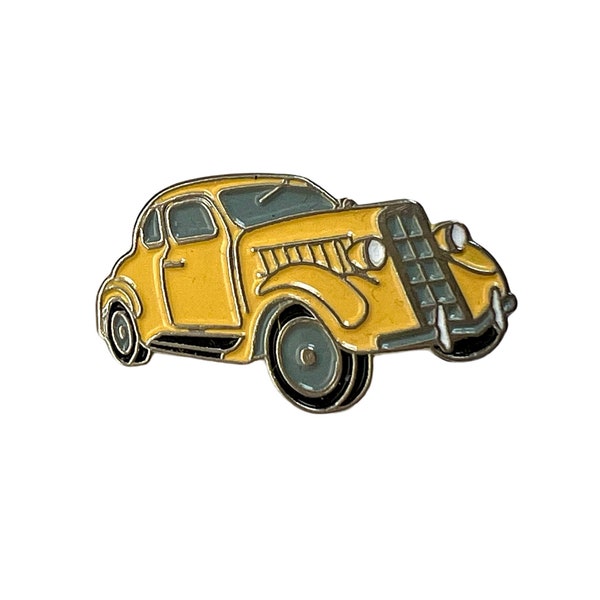 Vintage Plymouth Deluxe Car Pin, Gift for Car Collector, Antique Car Lapel Pin, Gift for him Dad Brother Uncle