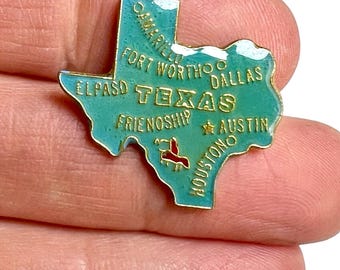 Vintage Texas State Enamel Pin: USA Souvenir
