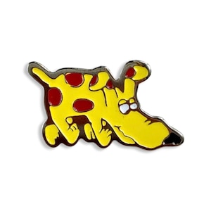 Dog Enamel Pin, Vintage Cartoon Dog, Badge funny cute dog Pin Gift for Dog Lover