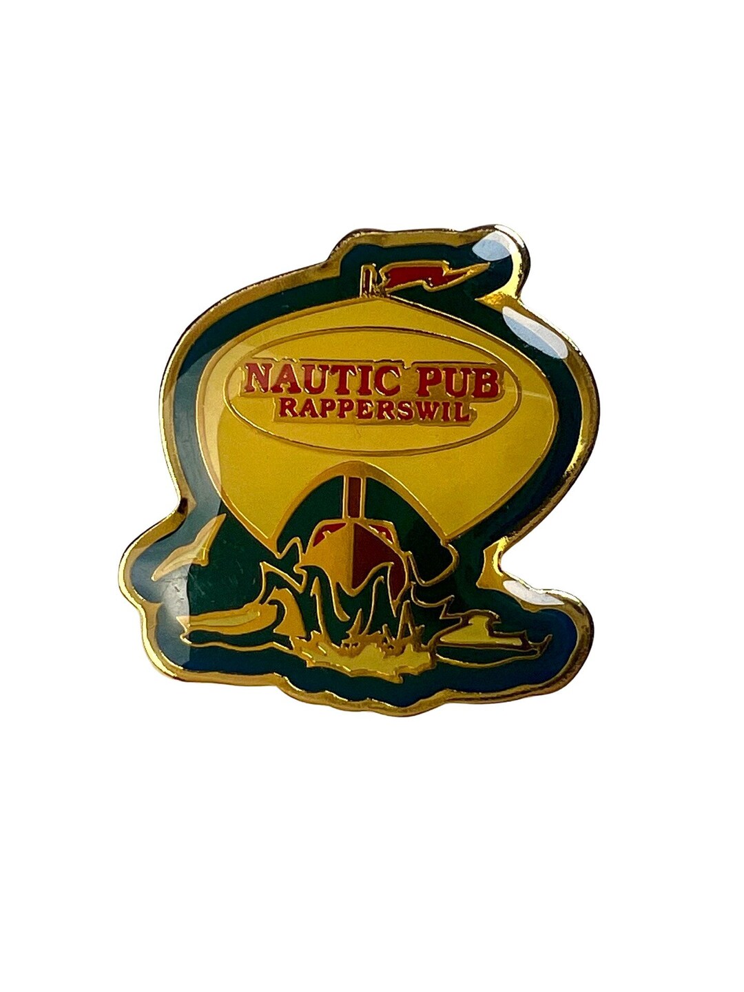 Vintage Nautic Pub Rapperswil Lapel Pin, Switzerland Souvenir, Pinback ...