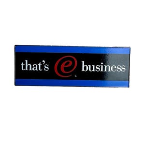 Insignia vintage de IBM "That's E Business": CeBIT 1999
