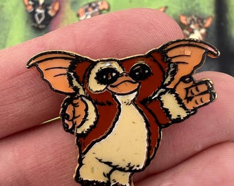 Rare Vintage Gremlins 2 Gizmo Pin Enamel Lapel Pin 1989 Warner Bros