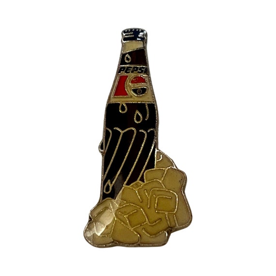 Pepsi Bottle Enamel Pin, Vintage Badge 80s 90s Pe… - image 2