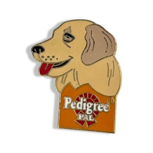 vintage Pedigree Pal Dog Pin 1993, cadeau drôle pour les amoureux des chiens Bas de Noël cadeau minimaliste