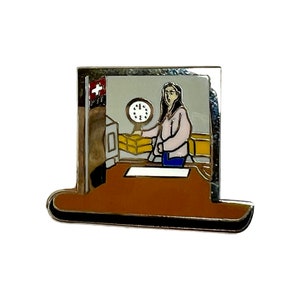 Distintivo de trabalhador postal vintage, distintivo de trabalhador chave. Presente para Postman Post woman Presente de aposentadoria para entregador