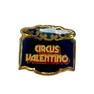 Vintage Circus Valentino Pin: Circuscore Collector Pinback