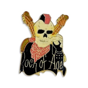 GUNS N ROSES Vintage Enamel Pin Heavy Metal Jacket 1980s Axl