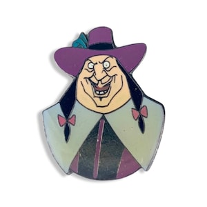 Pocahontas-reversspeld, vintage gouverneur Ratcliffe Disney-pin, Disney Bad Guys Collectable, Pocahontas-badge