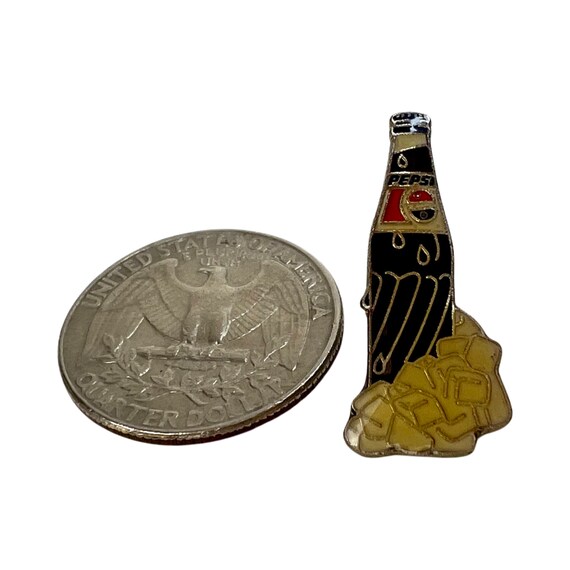 Pepsi Bottle Enamel Pin, Vintage Badge 80s 90s Pe… - image 3