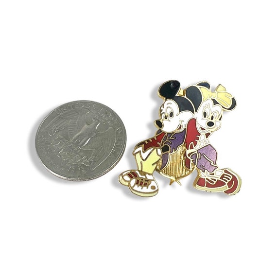 Vintage Minnie Mouse and Mickey Mouse Pin, Disney… - image 5