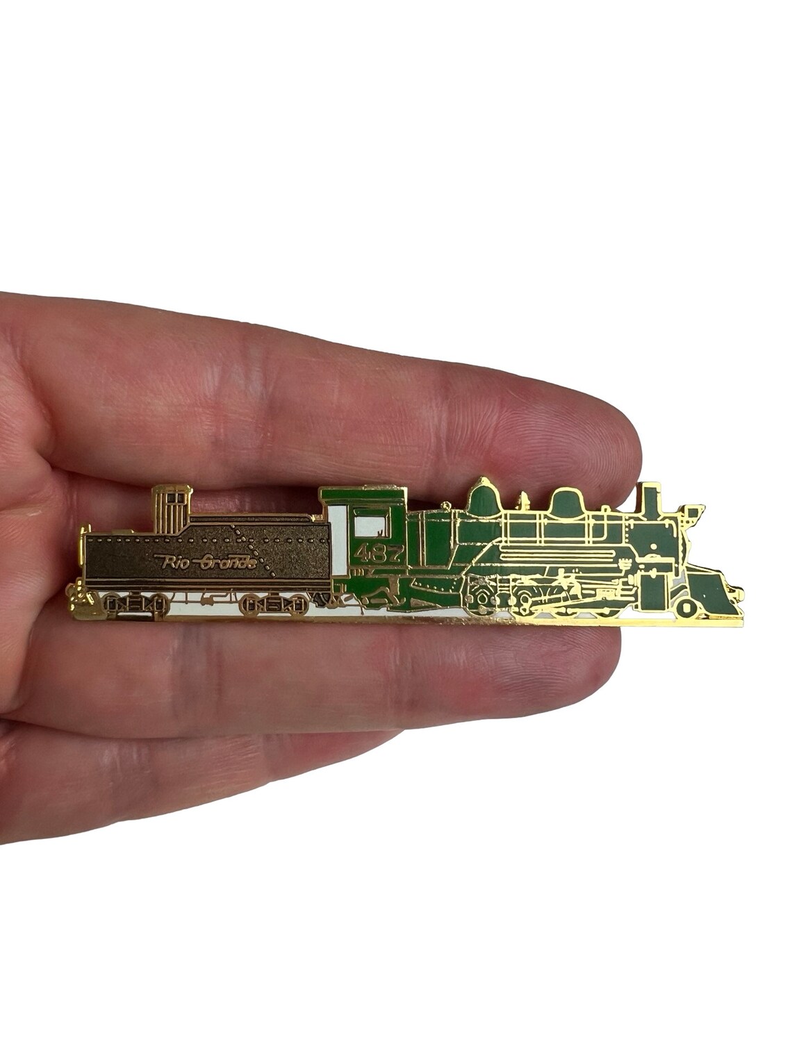 Rio Grande 487 Train Lapel Pin, Steam Locomotive Vintage Enamel Pin - Etsy