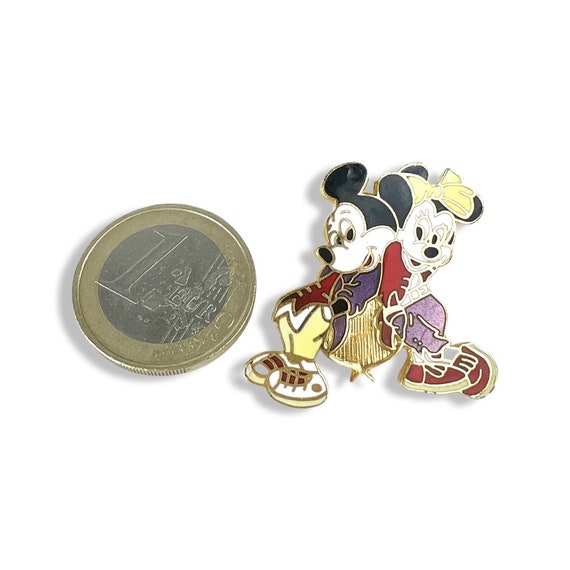 Vintage Minnie Mouse and Mickey Mouse Pin, Disney… - image 4