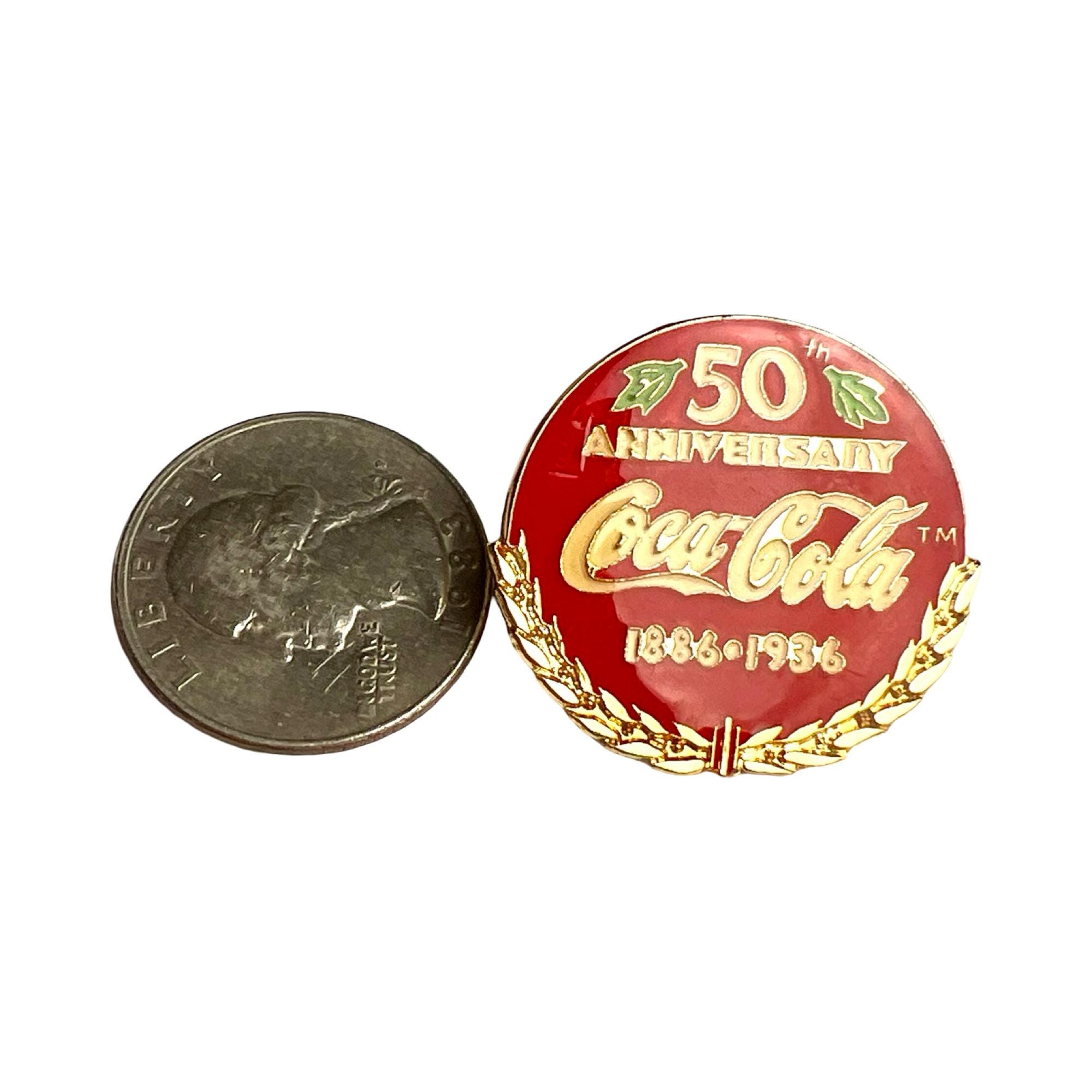 Vintage Coca Cola 50th Anniversary Pin: 1886-1936 Coke Badge - Etsy