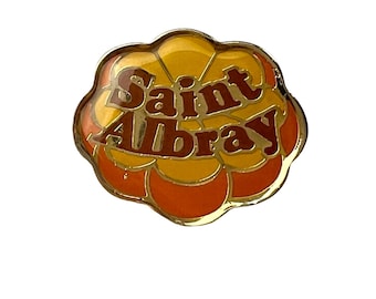 Saint Albray Cheese Enamel Pin: French Cheese Lover Gift