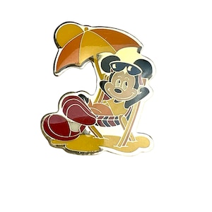 Mickey Mouse Director Chair Pin, Disney Pin Back Button, Gift for Disney Fan