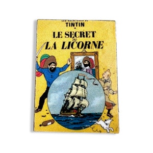 Vintage Les Aventures de Tintin : Le Secret de La Licorne, The Secret of the Unicorn Pin, Retro Cartoon Memorabilia