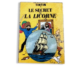 Vintage Tintin: Secret of the Unicorn Pin, Retro Cartoon Memorabilia