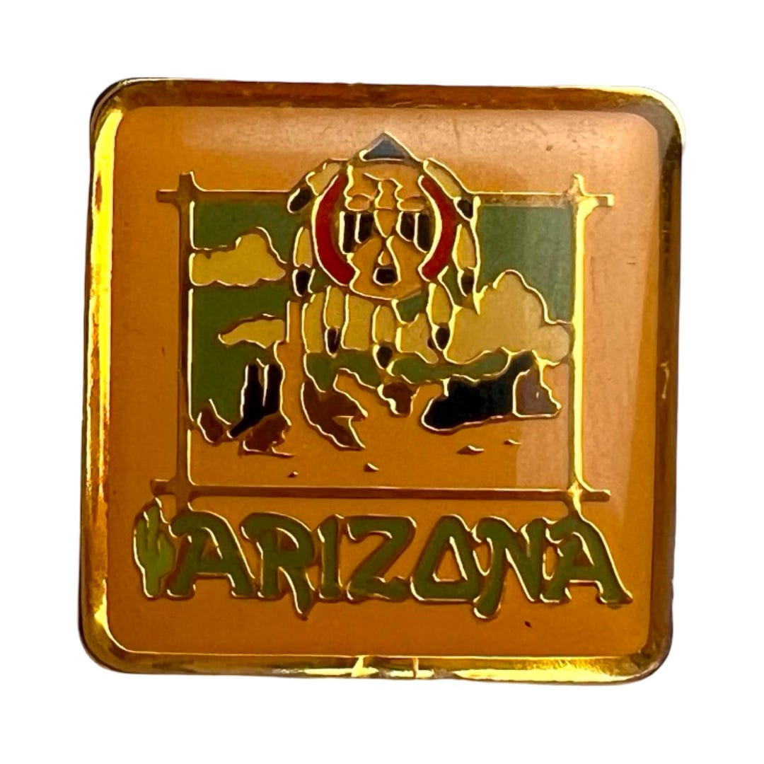 Vintage Arizona Lapel Pin: USA State Pinback Button - Etsy