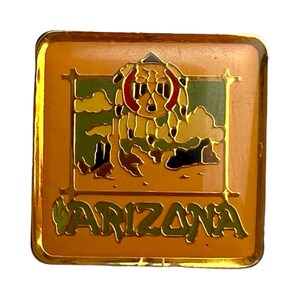 Vintage Arizona Lapel Pin USA STATE Pinback Button Vintage Jewelry Badge for Jacket Hat Bag