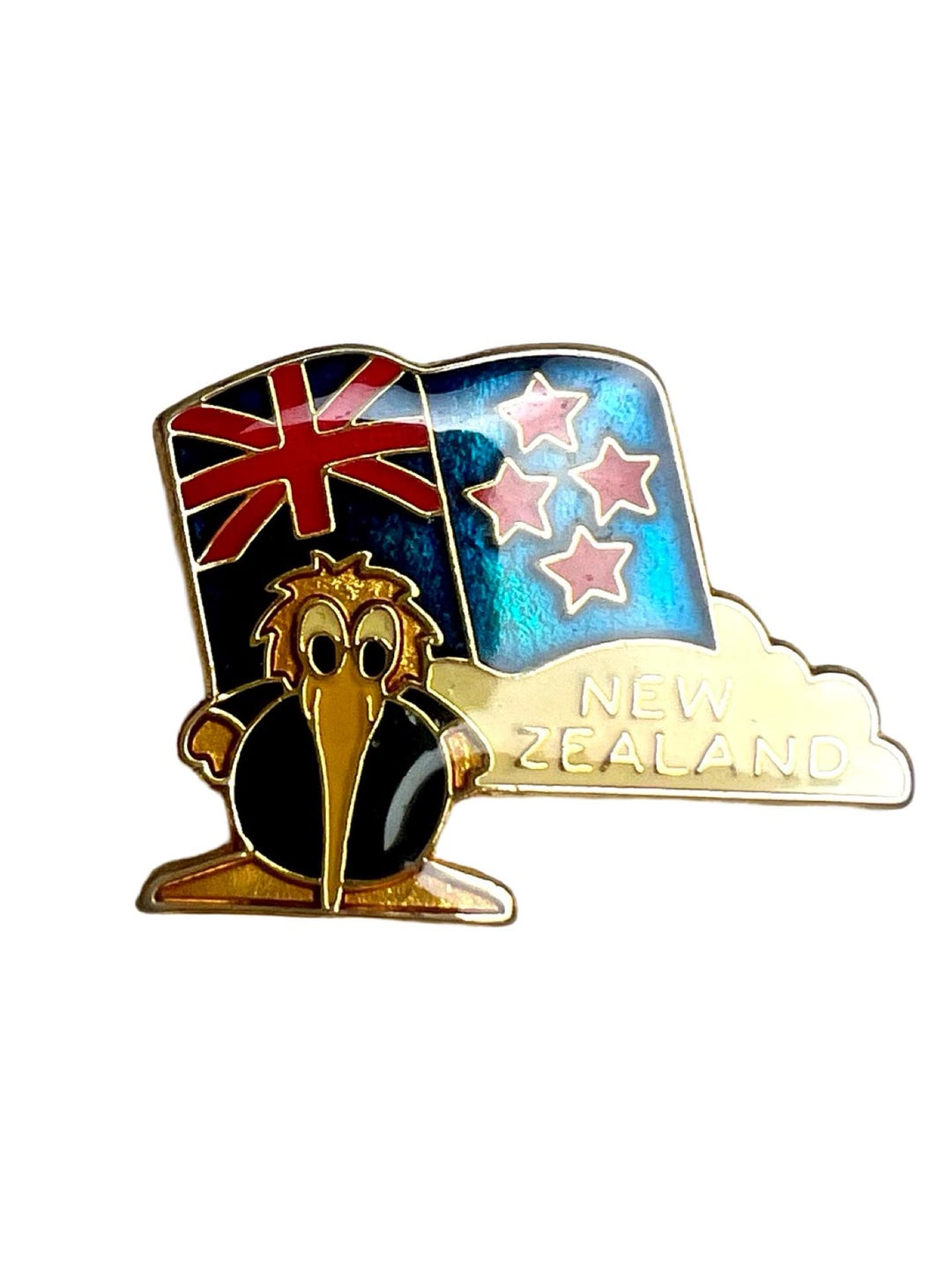 Kiwi Bird Brass Pin main image 1