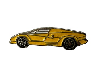 Vintage Gelber Lamborghini Pin