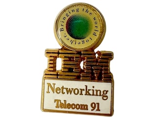 ビンテージ IBM ピンバッジ ロット: 企業広告、パーソナルコンピュータ