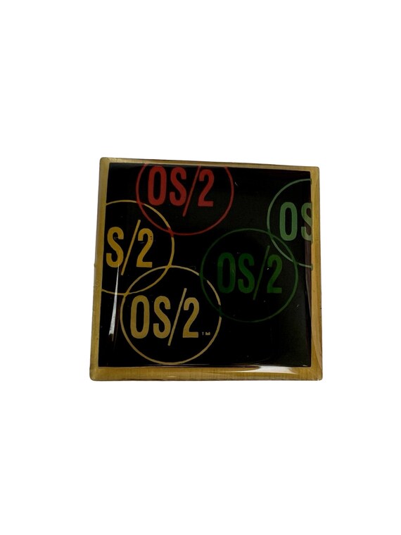 Vintage IBM OS/2 Enamel Pin Badge: 80s-90s Retro … - image 2