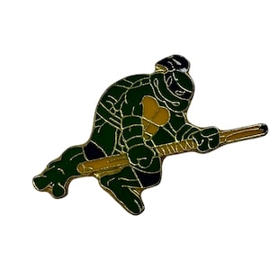 Donatello Teenage Mutant Ninja Turtles Esmalte Pin Vintage , Regalo para TMNT Fan, Botón Pinback de dibujos animados de los años 90
