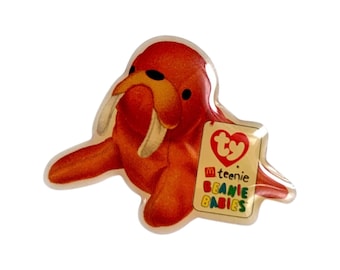 Vintage TUSK the WALRUS McDonald&#39;s Ty Teenie Beanie Pin