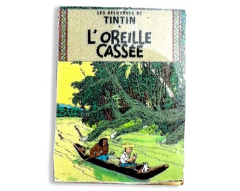 Vintage Tintin: The Broken Ear Book Lapel Pin