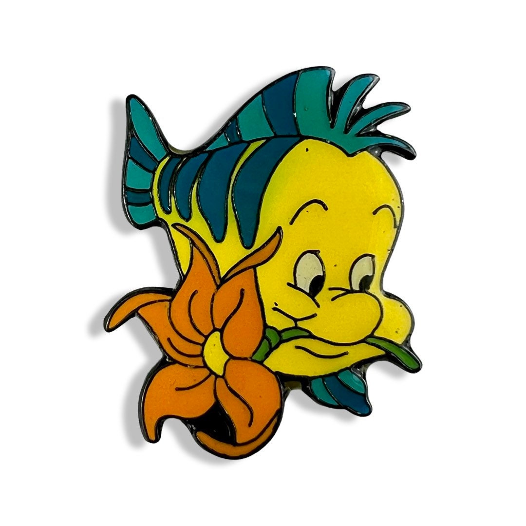 Vintage Flounder Fish From The Little Mermaid Movie Lapel Pin Etsy vintage-flounder-fish-from-the-little-mermaid-movie-lapel-pin-etsy