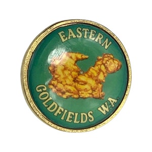 Vintage Eastern Goldfields WA Pin, Western Australia Travel Pin