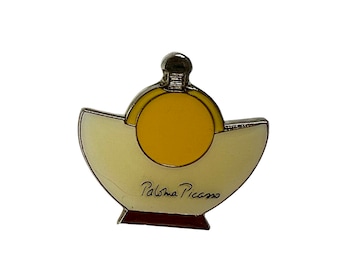 Vintage Perfume Bottle Lapel Pin Paloma Picasso Minatare Perfume Pinback Button Brooch for Hat Jacket Bag Gift for Perfume Collector