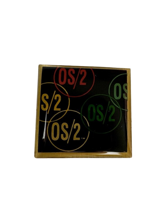 Vintage IBM OS/2 Enamel Pin Badge: 80s-90s Retro … - image 1