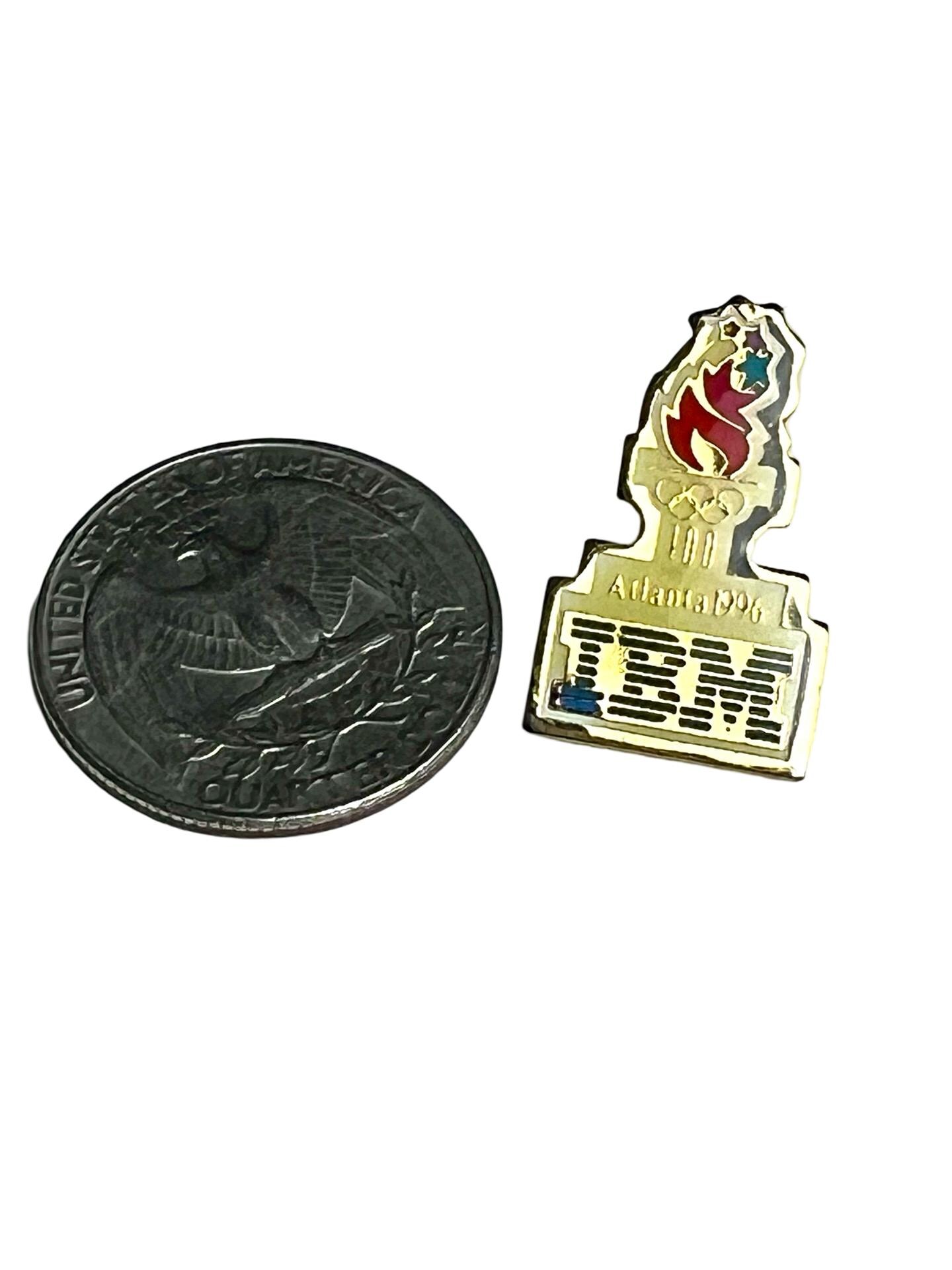 Vintage IBM Atlanta Olympics 1996 Enamel Pin, Tech Badge - Etsy