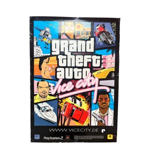 【超希少】GTA VC グランドセフトオートバイスシティ　販促ポスターB2 超希少】GTA VC グランドセフトオートバイスシティ 販促ポスターB2 超