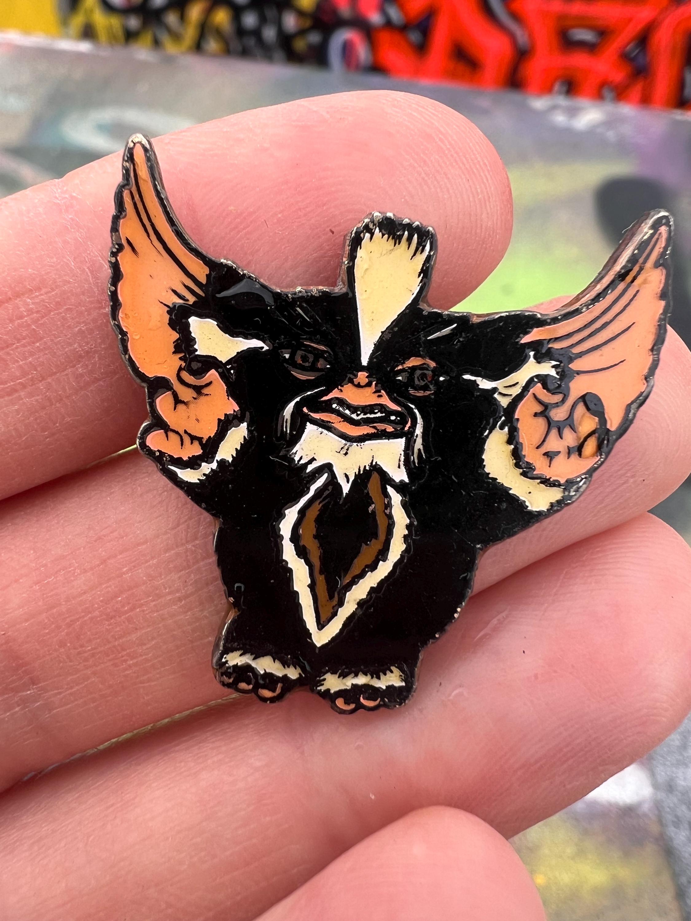 Rare Vintage Gremlins 2 STRIPE Pin Enamel Lapel Pin 1989 Warner