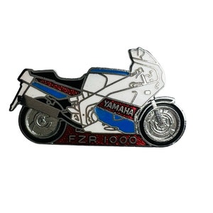 Emaliowana przypinka do motocykla Yamaha FZR 1000: Odznaka vintage&#39;owej kurtki motocyklowej