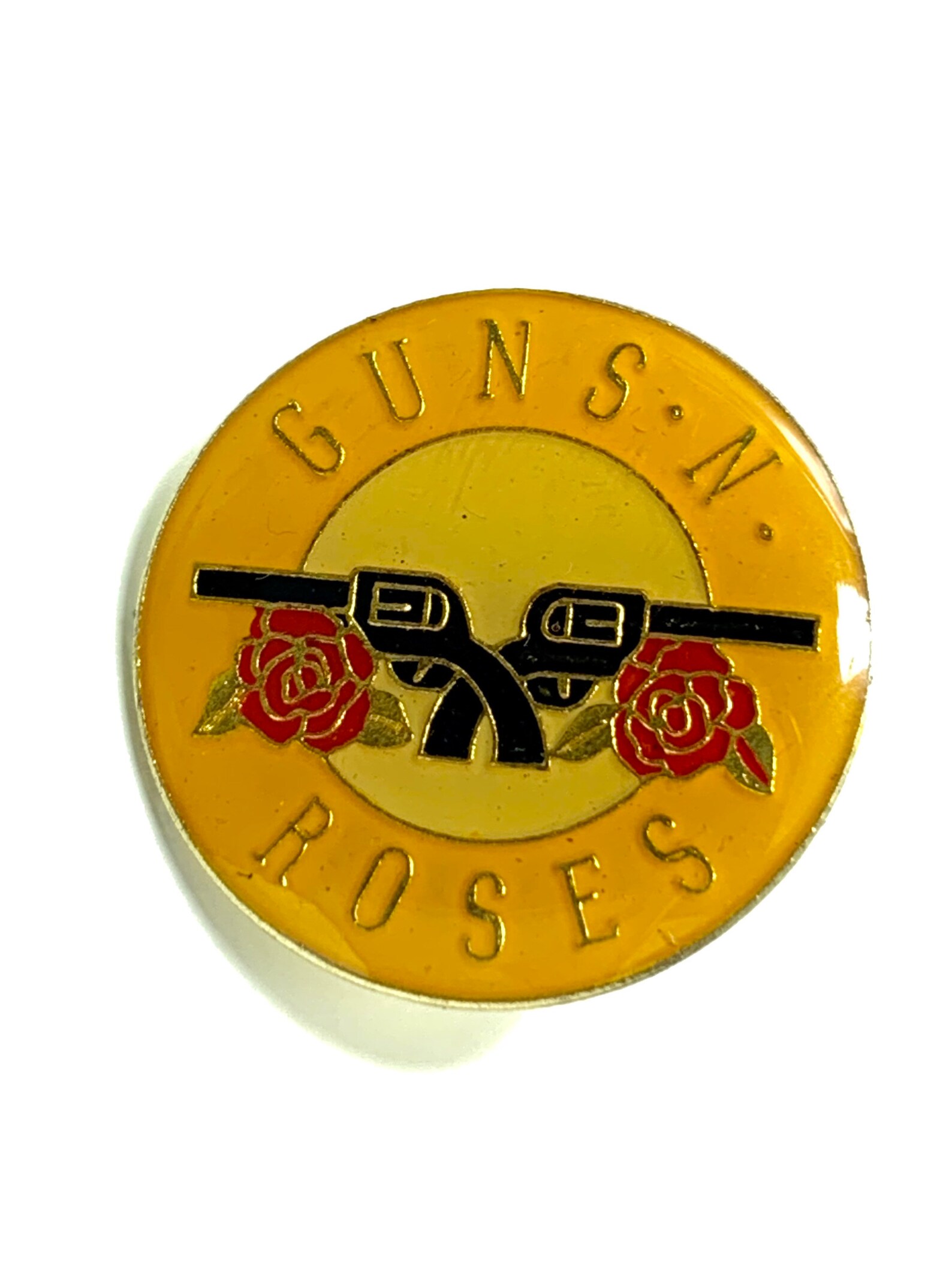 Vintage Guns N Roses Logo Lapel Pin Enamel Pin Pinback Hat Etsy