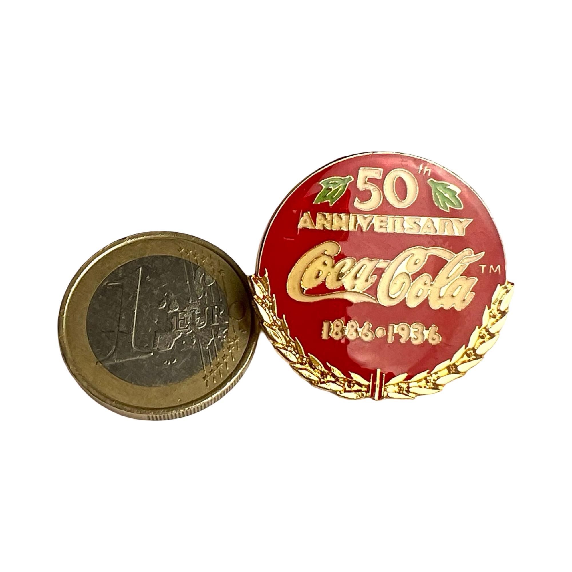 Vintage Coca Cola 50th Anniversary Pin: 1886-1936 Coke Badge - Etsy