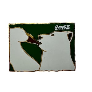 Vintage 1996 Coca Cola Polar Bear Lapel Pin: Coke Memorabilia