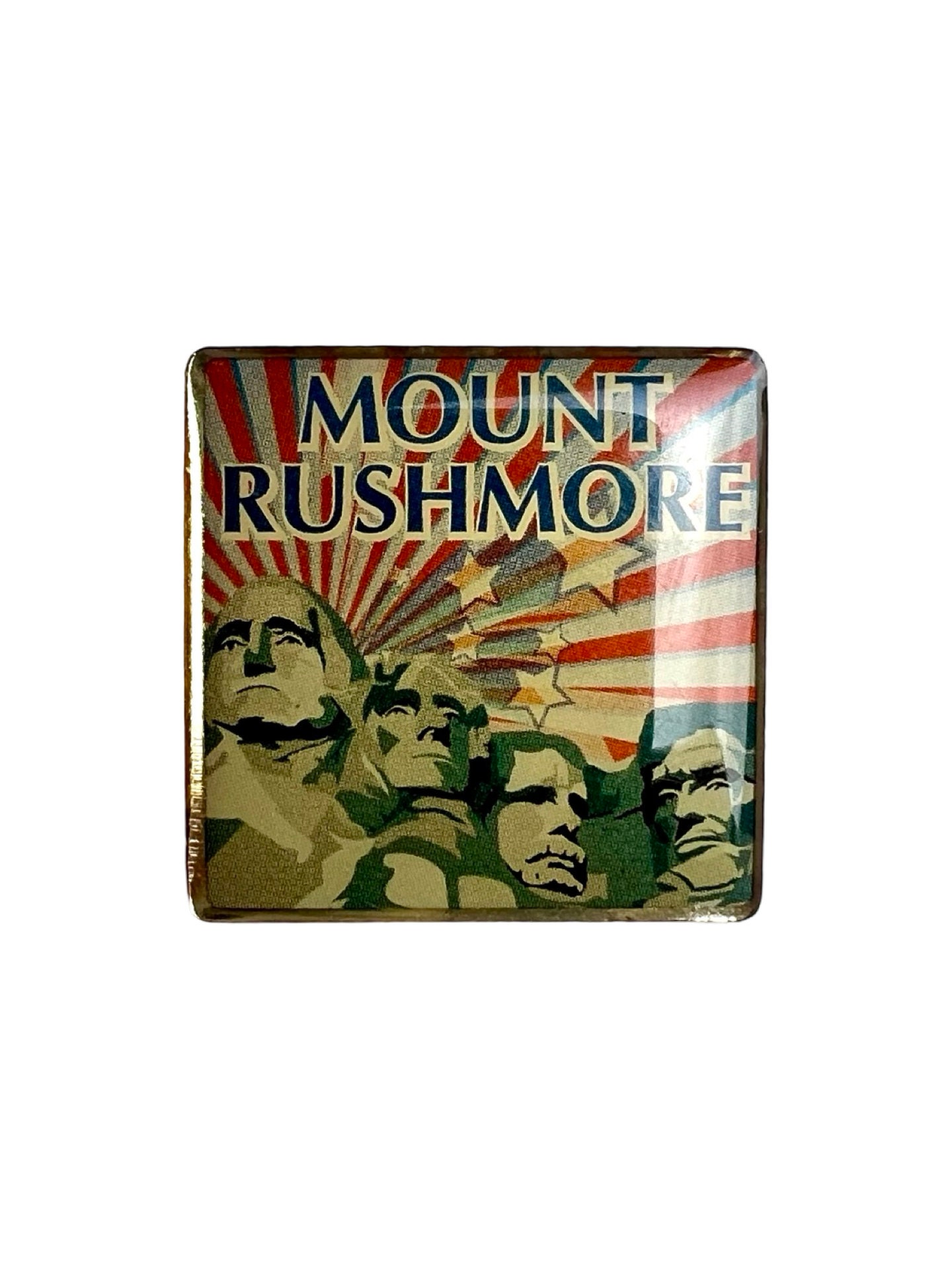 Vintage Mount Rushmore Lapel Pin, USA Badge for Hat Jacket