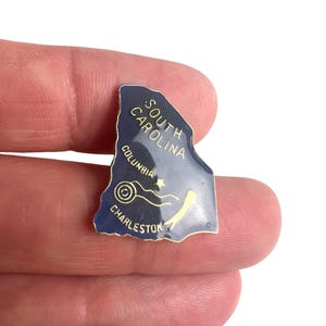 Vintage South Carolina State Pin: USA Hat Pin Badge