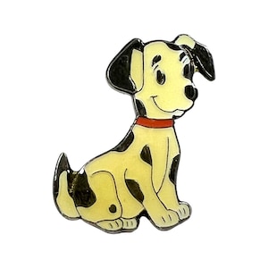 Vintage Cute Puppy Dog Lapel Pin, Gift for Dog Lover, Dalmation Lover