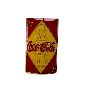 Vintage Coca Cola Bottle Pin: Classic Logo Lapel Pin