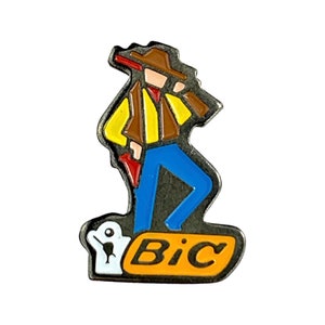 BIC Pen Cowboy Pin Anstecker
