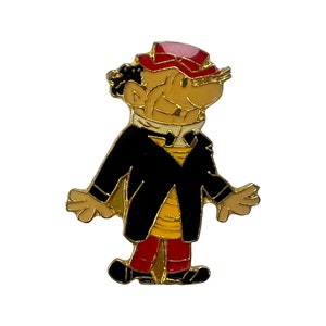 Vintage Cartoon Man Pin