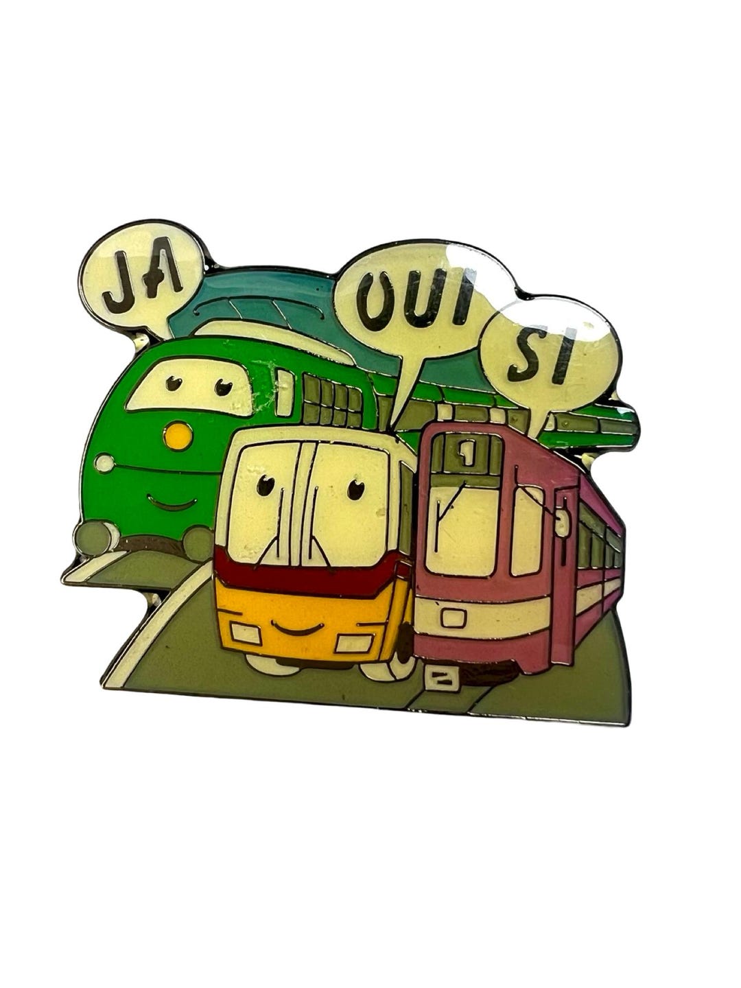 Vintage Swiss Train Bus Tram Pin, Train Pin From Kids, Gift for ...