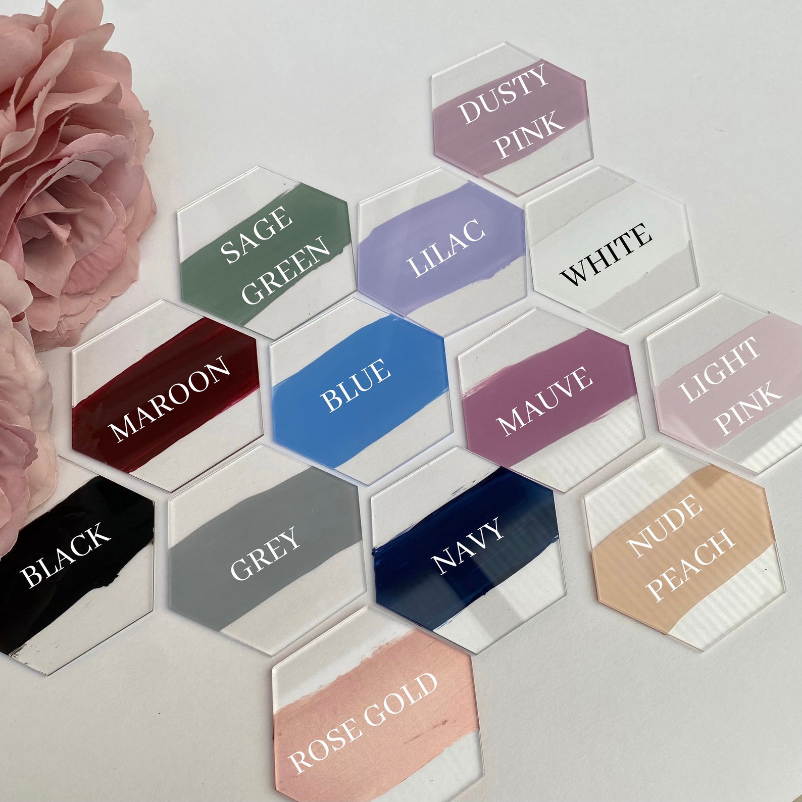 Acrylic Place Name Acrylic Place Cards Wedding Place Names Etsy UK