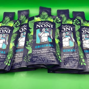 5 Pack Tahitian Noni Juice ORIGINAL Superfruit Sample Sachets
